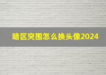 暗区突围怎么换头像2024