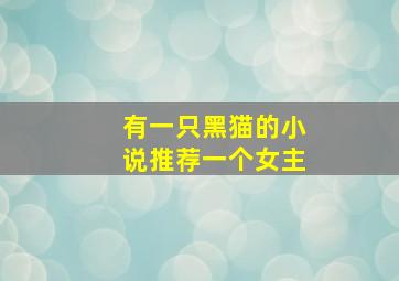 有一只黑猫的小说推荐一个女主