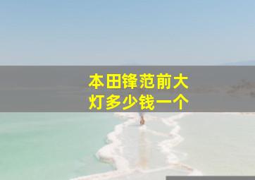 本田锋范前大灯多少钱一个