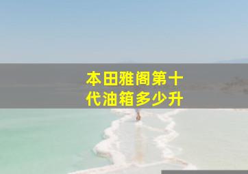 本田雅阁第十代油箱多少升