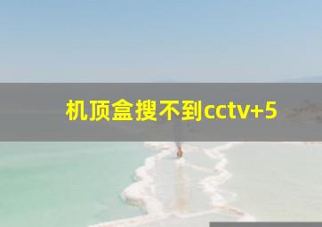 机顶盒搜不到cctv+5