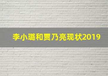 李小璐和贾乃亮现状2019