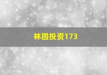 林园投资173