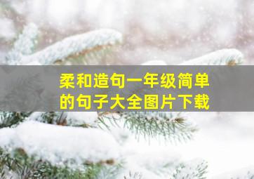 柔和造句一年级简单的句子大全图片下载