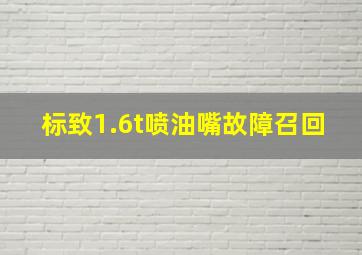 标致1.6t喷油嘴故障召回