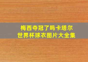 梅西夺冠了吗卡塔尔世界杯球衣图片大全集