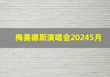 梅赛德斯演唱会20245月