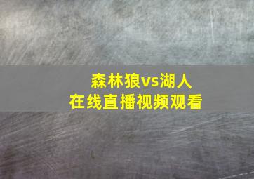 森林狼vs湖人在线直播视频观看