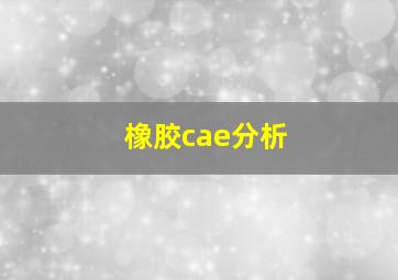 橡胶cae分析