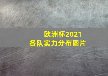 欧洲杯2021各队实力分布图片