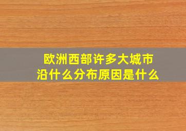 欧洲西部许多大城市沿什么分布原因是什么