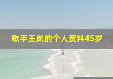 歌手王岚的个人资料45岁