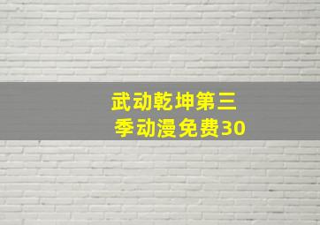 武动乾坤第三季动漫免费30