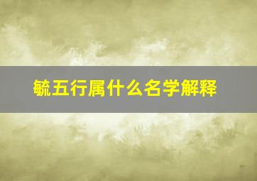 毓五行属什么名学解释