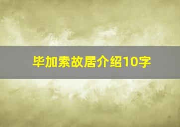 毕加索故居介绍10字