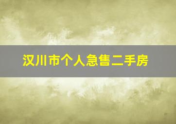 汉川市个人急售二手房