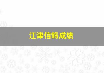 江津信鸽成绩