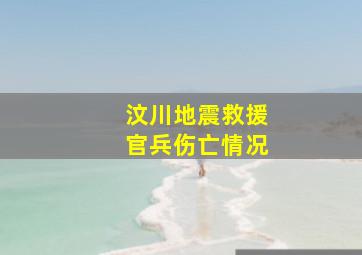 汶川地震救援官兵伤亡情况