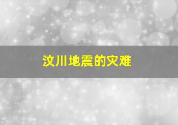 汶川地震的灾难