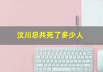 汶川总共死了多少人