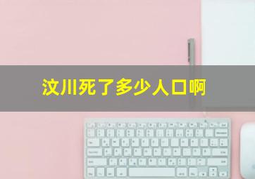 汶川死了多少人口啊