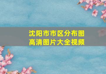 沈阳市市区分布图高清图片大全视频