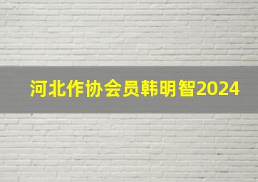 河北作协会员韩明智2024