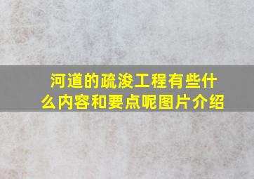 河道的疏浚工程有些什么内容和要点呢图片介绍