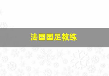 法国国足教练