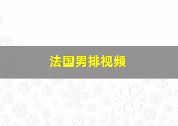 法国男排视频