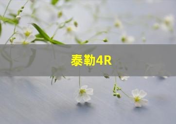 泰勒4R