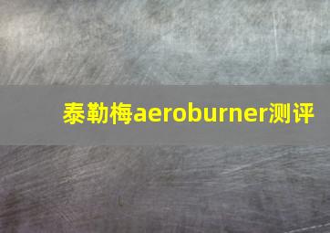 泰勒梅aeroburner测评