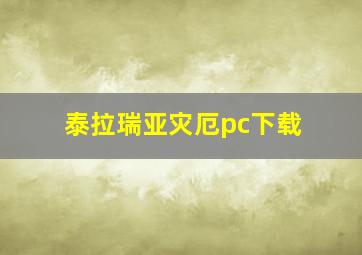 泰拉瑞亚灾厄pc下载