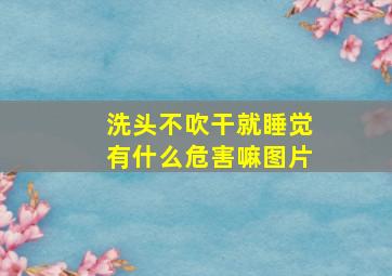 洗头不吹干就睡觉有什么危害嘛图片