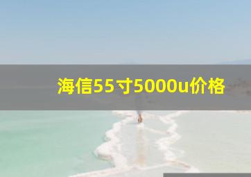 海信55寸5000u价格