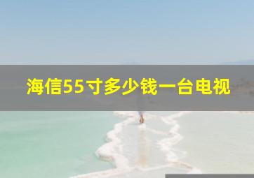 海信55寸多少钱一台电视