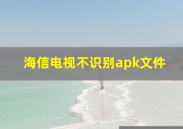 海信电视不识别apk文件