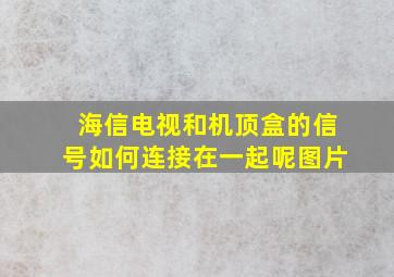 海信电视和机顶盒的信号如何连接在一起呢图片