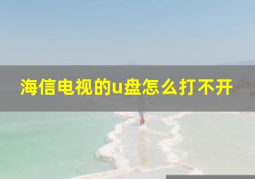 海信电视的u盘怎么打不开