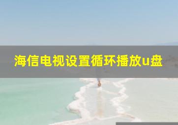 海信电视设置循环播放u盘