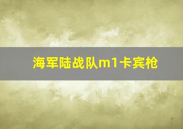 海军陆战队m1卡宾枪