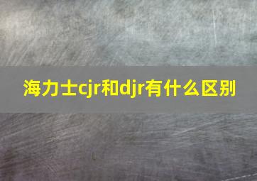 海力士cjr和djr有什么区别