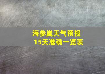 海参崴天气预报15天准确一览表