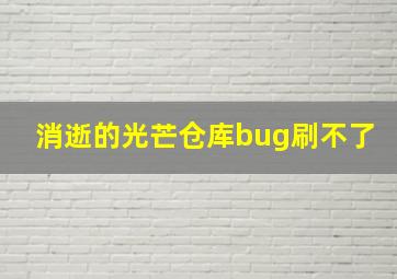 消逝的光芒仓库bug刷不了