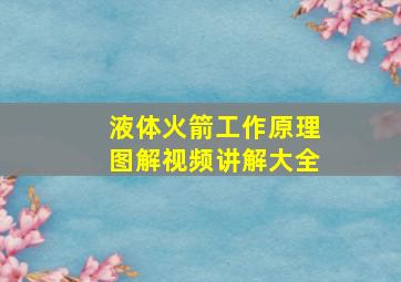 液体火箭工作原理图解视频讲解大全