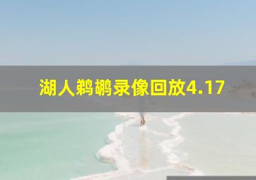 湖人鹈鹕录像回放4.17