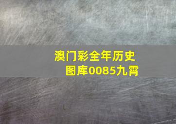 澳门彩全年历史图库0085九霄