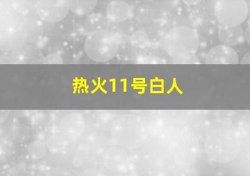 热火11号白人