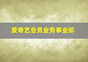 爱奇艺会员业务事业部