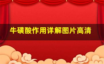 牛磺酸作用详解图片高清